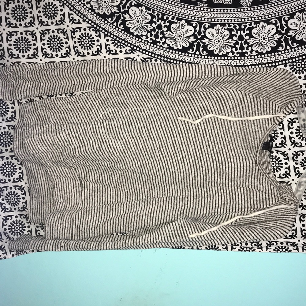 striped hoodie. BARELY WORN.